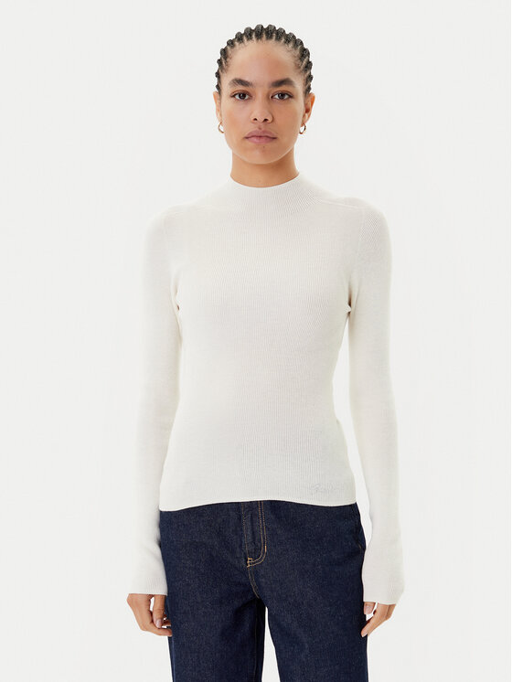 Guess Поло W5BR15 Z3OW2 Екрю Slim Fit цвят на ниска цена