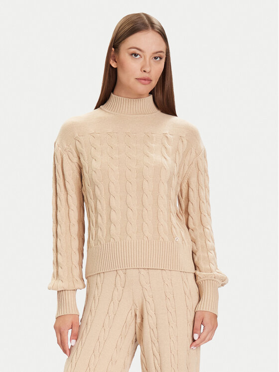 Guess Поло W5BR30 Z1192 Бежов Regular Fit цвят на ниска цена