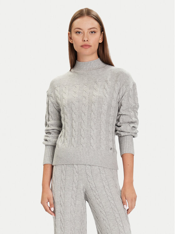 Guess Поло W5BR30 Z1192 Сив Relaxed Fit цвят на ниска цена