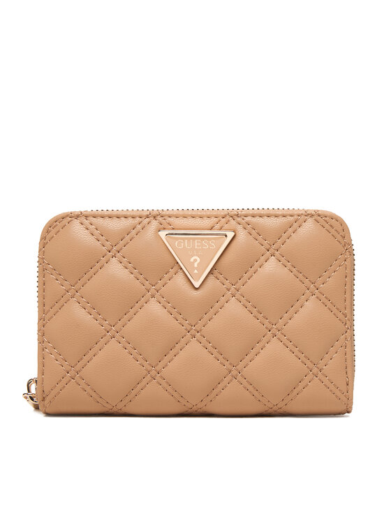 Guess Портфейл Giully II Sgl SWQG96 73140 Бежов цвят на ниска цена