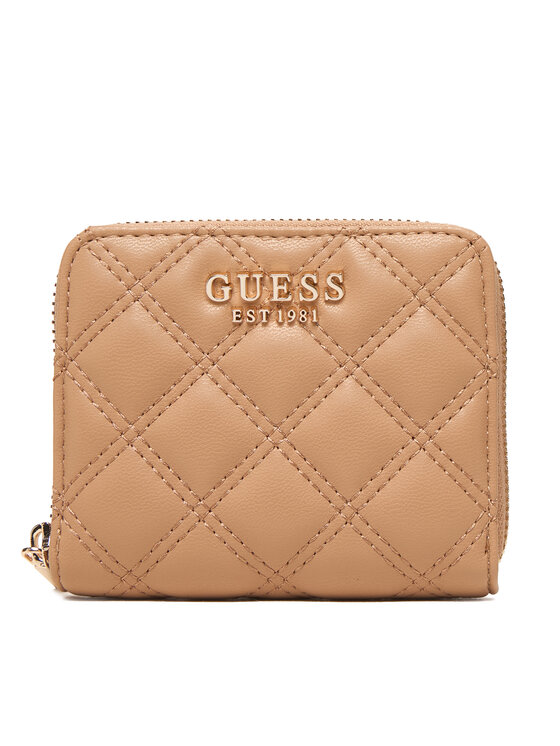 Guess Портфейл Guilly II Sgl SWQG96 73137 Бежов цвят на ниска цена