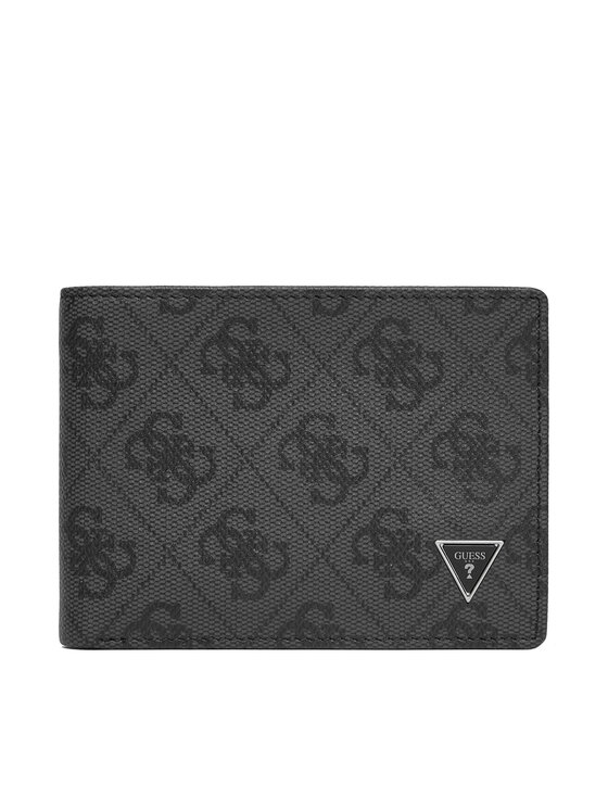 Guess Портфейл SMMALL LEA27 Сив цвят на ниска цена