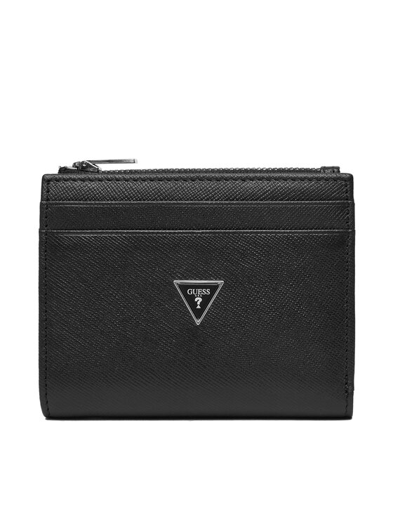 Guess Портфейл SMMASL LEA03 Черен цвят на ниска цена