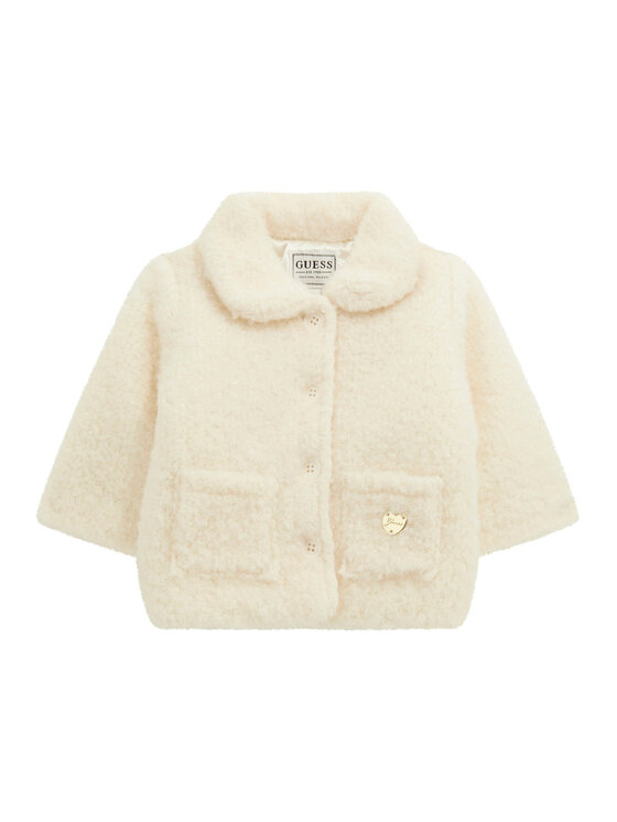Guess Преходно яке A5BL01 WGIT0 Екрю Regular Fit цвят на ниска цена