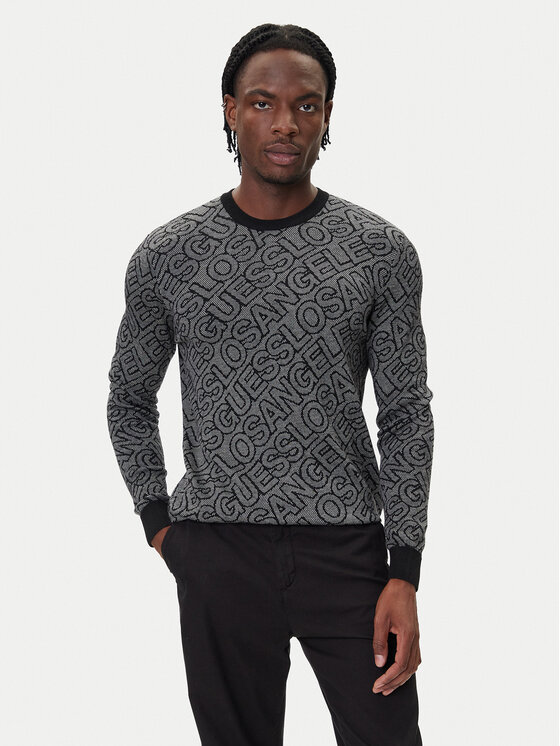 Guess Пуловер M5BR11 Z0442 Сив Regular Fit цвят на ниска цена