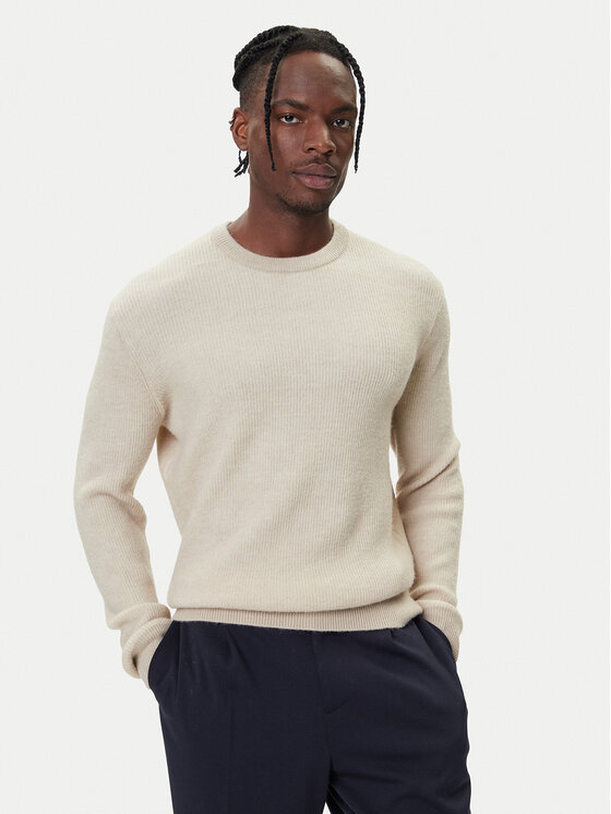 Guess Пуловер M5BR20 Z0482 Бежов Regular Fit цвят на ниска цена