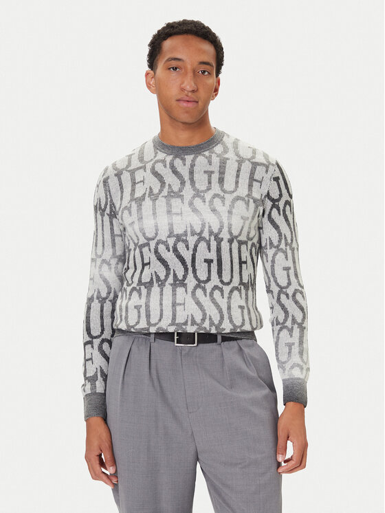 Guess Пуловер M5BR24 Z0500 Сив Regular Fit цвят на ниска цена