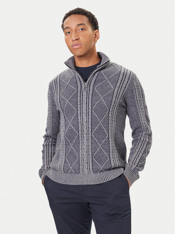 Guess Пуловер M5BR44 Z2ZK2 Тъмносин Regular Fit цвят на ниска цена