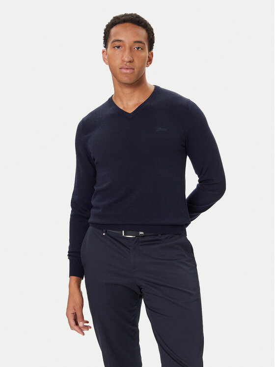 Guess Пуловер M5YR27 Z0122 Тъмносин Slim Fit цвят на ниска цена