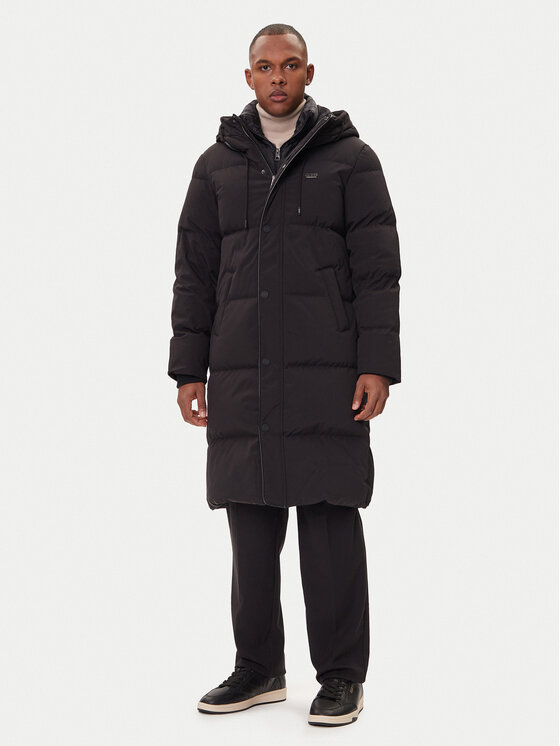 Guess Пухено яке M5BL2H W2742 Черен Regular Fit цвят на ниска цена