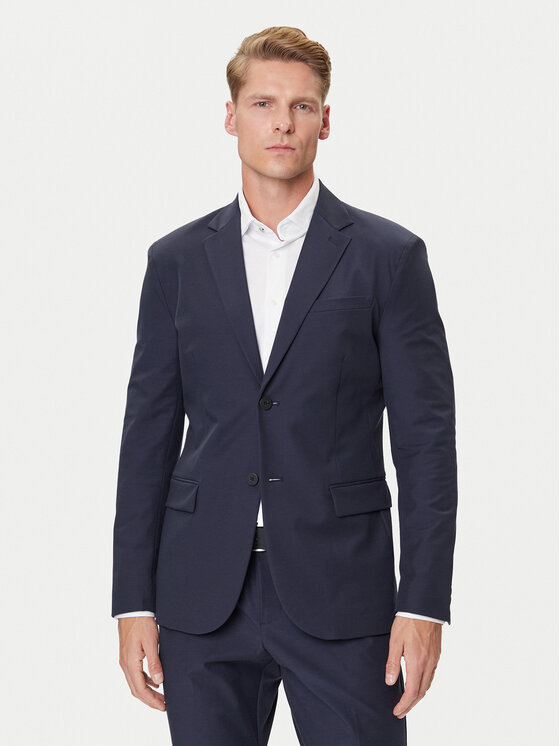 Guess Сако M4YN00 WG9Z2 Тъмносин Regular Fit цвят на ниска цена