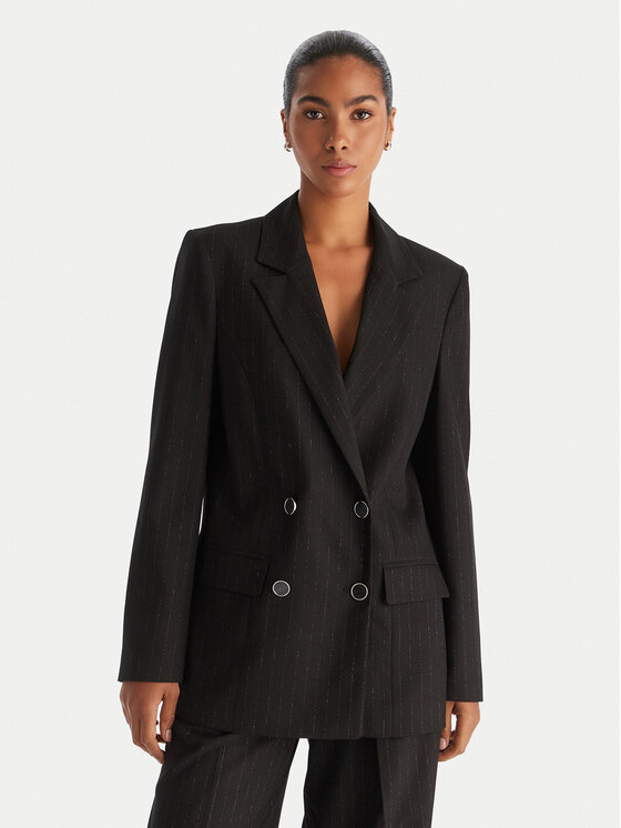 Guess Сако W5BN59 W2422 Черен Regular Fit цвят на ниска цена