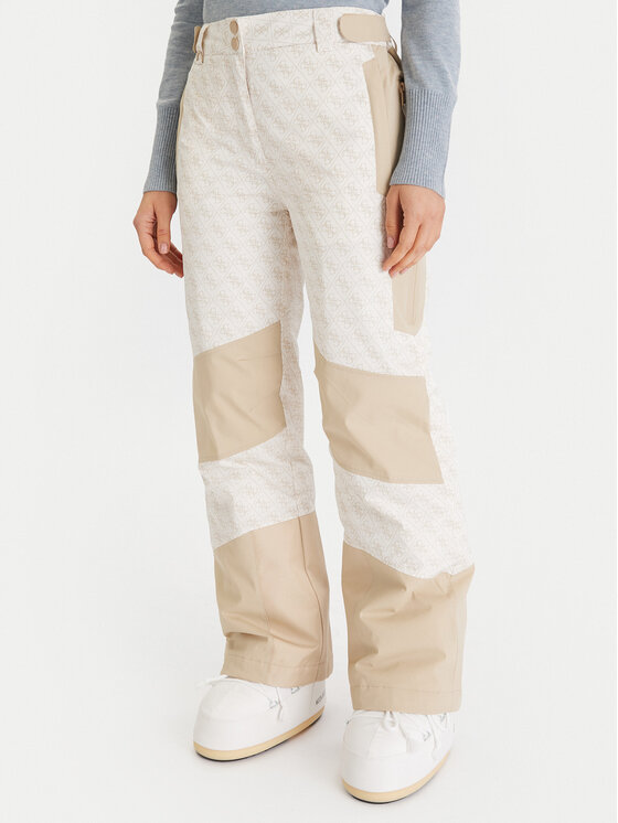 Guess Ски панталони W5BB70 W3272 Бежов Regular Fit цвят на ниска цена