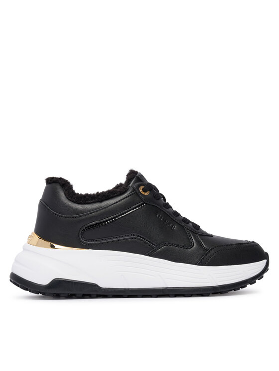 Guess Сникърси FLFRRE ELE12 Черен цвят на ниска цена