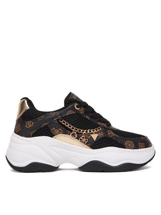 Guess Сникърси FLPHAR FAL12 Черен цвят на ниска цена