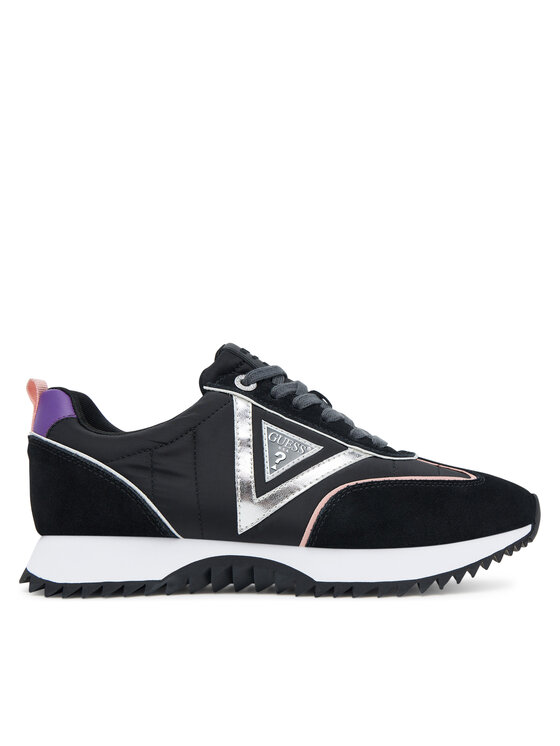 Guess Сникърси FLTBAI SUE12 Черен цвят на ниска цена