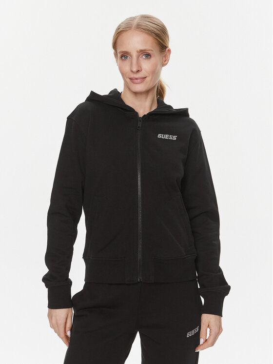 Guess Суитшърт Eleanora V4RQ04 KC5O0 Черен Regular Fit цвят на ниска цена