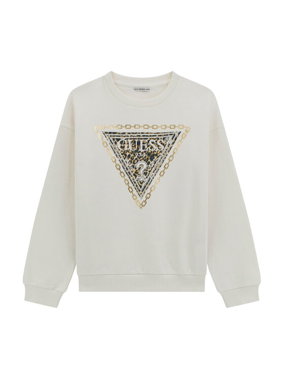 Guess Суитшърт J5BQ00 KAV34 Бял Regular Fit цвят на ниска цена