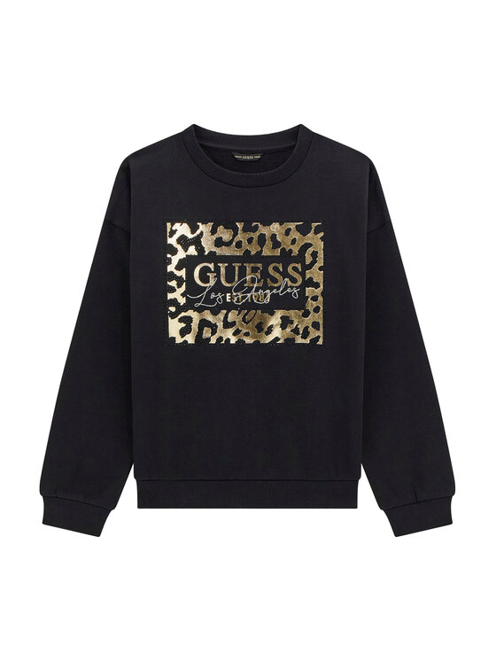 Guess Суитшърт J5BQ00 KAV34 Черен Regular Fit цвят на ниска цена