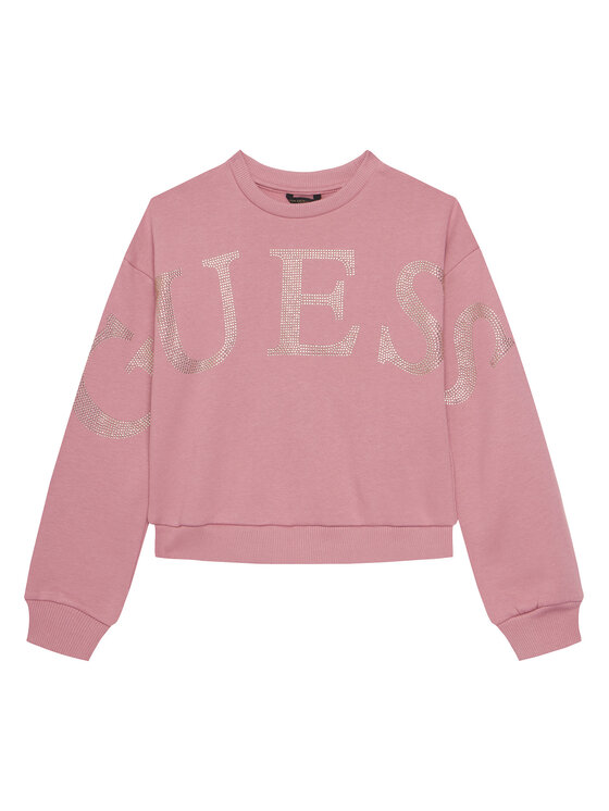 Guess Суитшърт J5YQ09 KAV34 Розов Regular Fit цвят на ниска цена