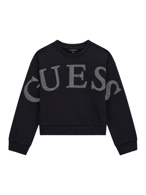 Guess Суитшърт J5YQ09 KAV34 Черен Regular Fit цвят на ниска цена