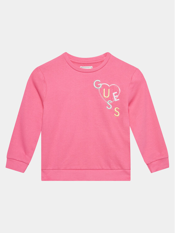 Guess Суитшърт K4GQ00 KA6R3 Розов Regular Fit цвят на ниска цена