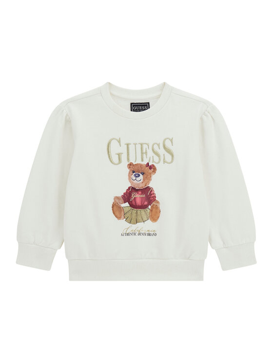 Guess Суитшърт K5BQ00 KAX74 Екрю Regular Fit цвят на ниска цена