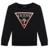 Guess Суитшърт L73Q09 KAUG0 Черен Regular Fit цвят на ниска цена