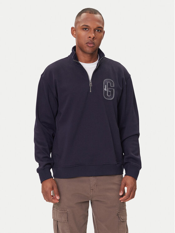 Guess Суитшърт M5BQ18 K0552 Тъмносин Regular Fit цвят на ниска цена