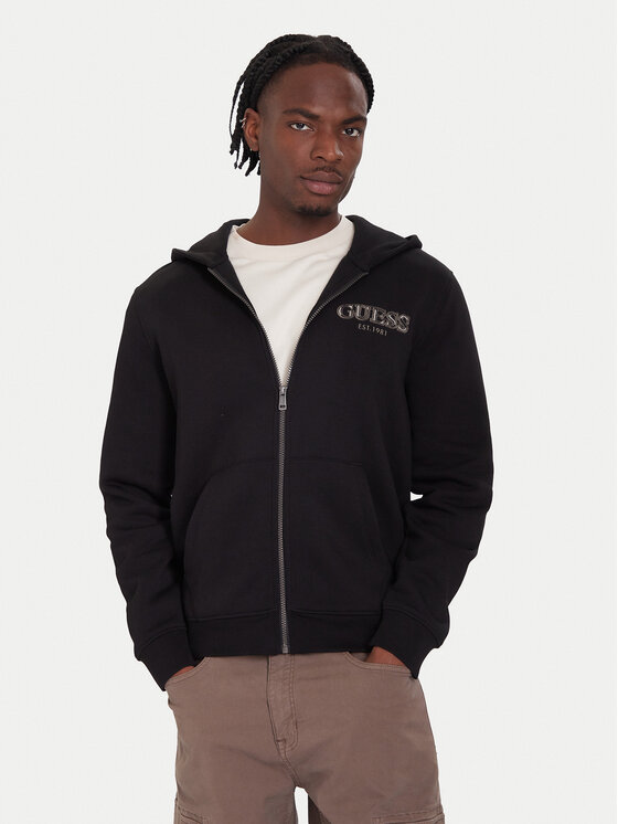 Guess Суитшърт M5BQ48 K9Z21 Черен Regular Fit цвят на ниска цена