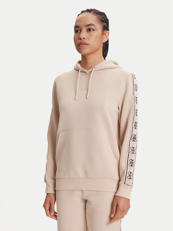 Guess Суитшърт V4YQ11 KB3P2 Бежов Regular Fit цвят на ниска цена