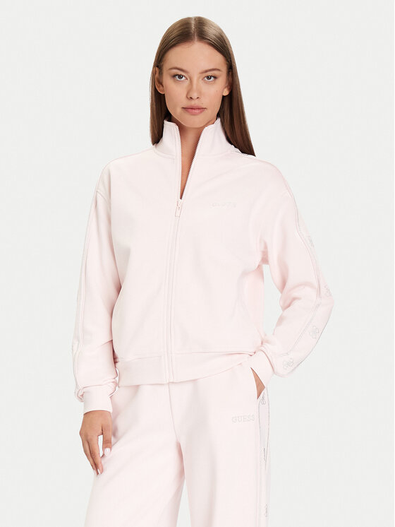 Guess Суитшърт V5BQ15 KCX22 Розов Regular Fit цвят на ниска цена