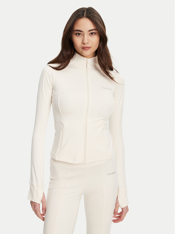 Guess Суитшърт V5RP17 KCD02 Екрю Regular Fit цвят на ниска цена