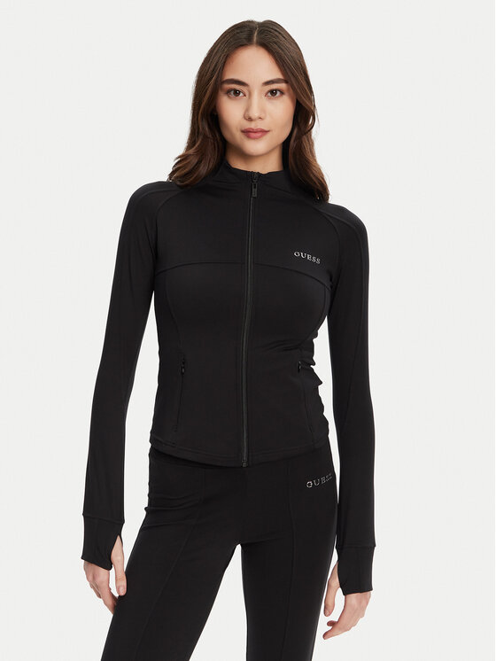 Guess Суитшърт V5RP17 KCD02 Черен Regular Fit цвят на ниска цена