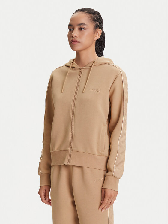 Guess Суитшърт V5YQ00 KB3P2 Бежов Regular Fit цвят на ниска цена