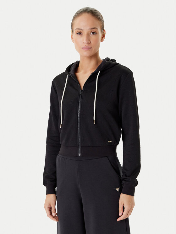 Guess Суитшърт V5YQ06 KBSL2 Черен Regular Fit цвят на ниска цена