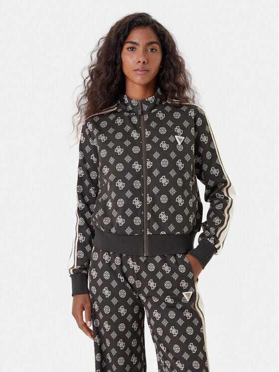 Guess Суитшърт V5YQ07 K0282 Зелен Regular Fit цвят на ниска цена