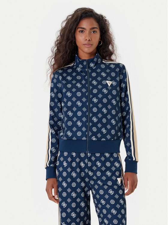 Guess Суитшърт V5YQ07 K0282 Тъмносин Regular Fit цвят на ниска цена