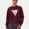 Guess Суитшърт W2YQ16 KBA11 Бордо Regular Fit цвят на ниска цена
