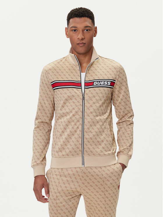 Guess Суитшърт Z2BQ06 K7122 Бежов Regular Fit цвят на ниска цена