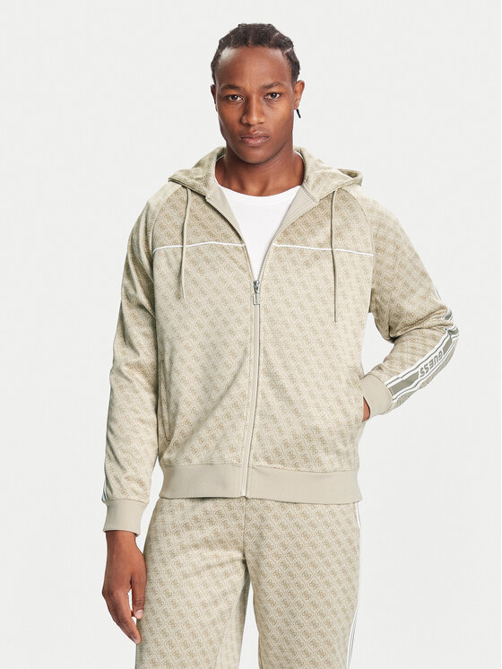 Guess Суитшърт Z5BQ13 K2042 Бежов Relaxed Fit цвят на ниска цена