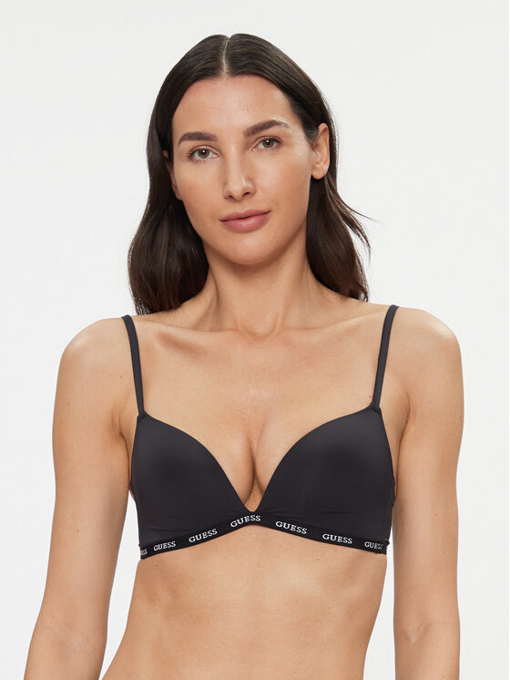 Guess Сутиен без банели O3YC02 KBS50 Черен цвят на ниска цена