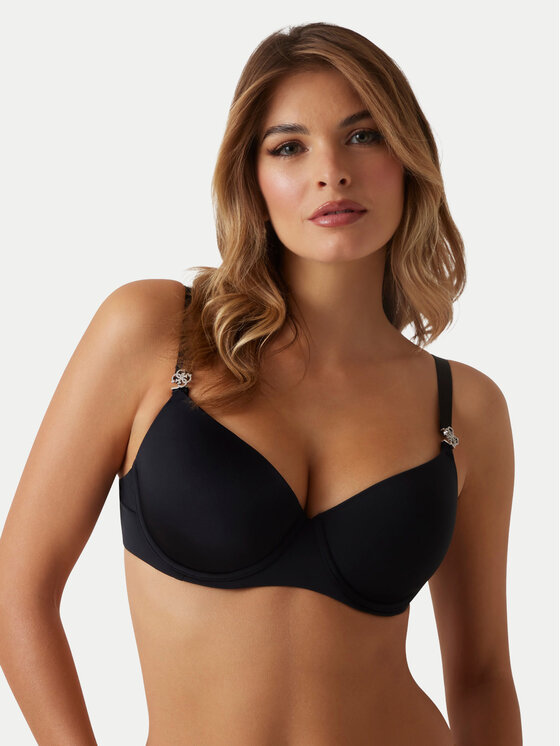 Guess Сутиен с банели O5RC20 KCF20 Черен цвят на ниска цена