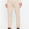 Guess Текстилни панталони Noah M3BB27 WFPMA Бежов Slim Fit цвят на ниска цена