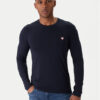 Guess Тениска с дълъг ръкав M2YI28 J1314 Тъмносин Slim Fit цвят на ниска цена