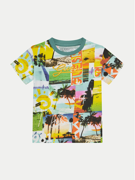 Guess Тишърт N5GI19 K8HM4 Цветен Regular Fit цвят на ниска цена