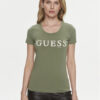 Guess Тишърт Pony Hair W4RI45 J1314 Зелен Slim Fit цвят на ниска цена