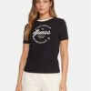Guess Тишърт V5BI03 J1314 Черен Slim Fit цвят на ниска цена
