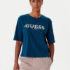 Guess Тишърт V5YI02 I3Z14 Син Boxy Fit цвят на ниска цена