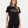 Guess Тишърт V5YI12 J1314 Черен Regular Fit цвят на ниска цена